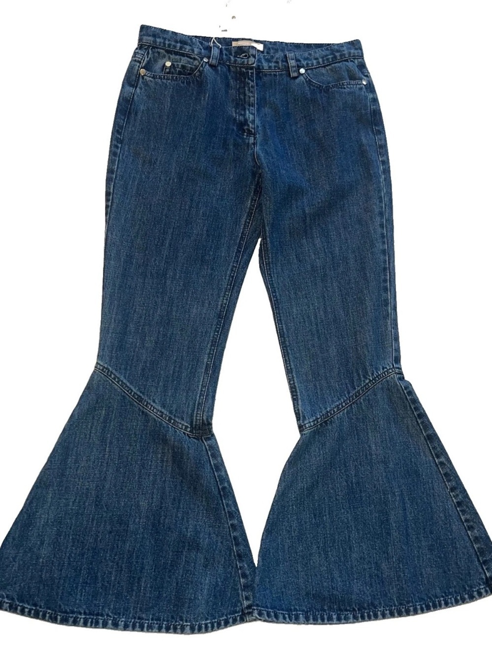 NWT Michael Kors Collection Italy Godet Flare Jeans Dark Wash Size 2 Runway